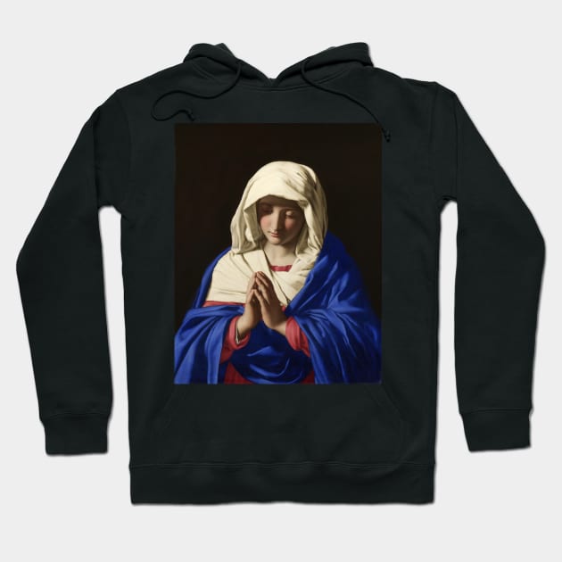 The Virgin in Prayer - Giovanni Battista Salvi da Sassoferrato Hoodie by themasters